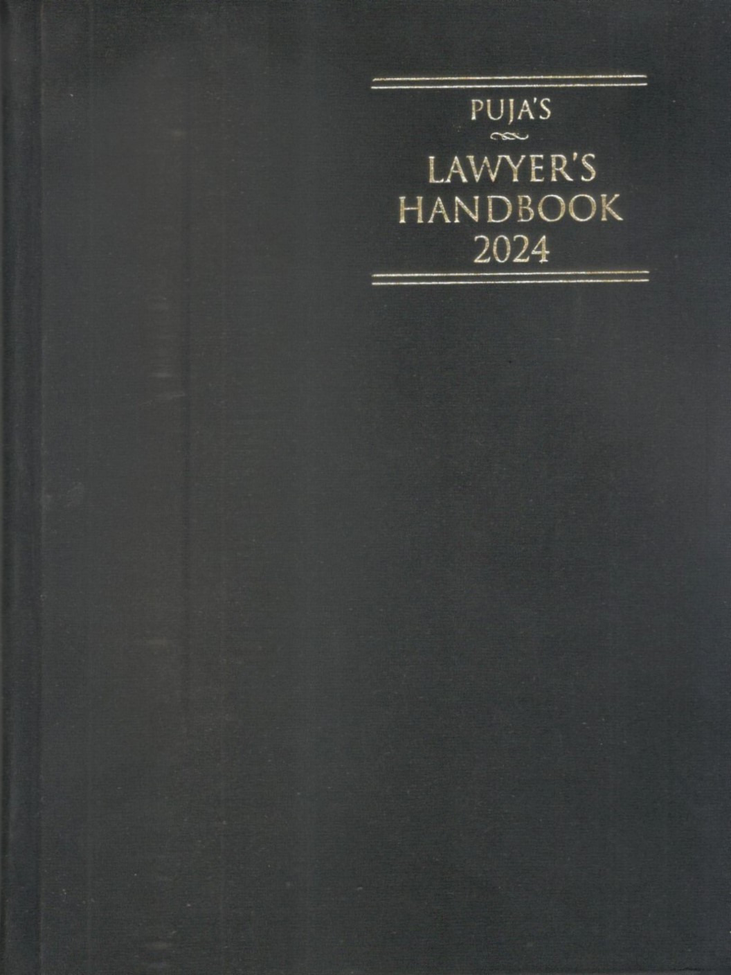  Buy Puja’s Lawyer’s Handbook 2024 - Black Small Size Regular Hardbound