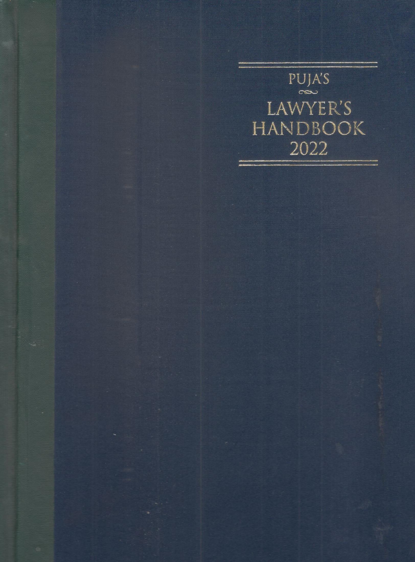 Puja’s Lawyer’s Handbook 2022 - Register Blue