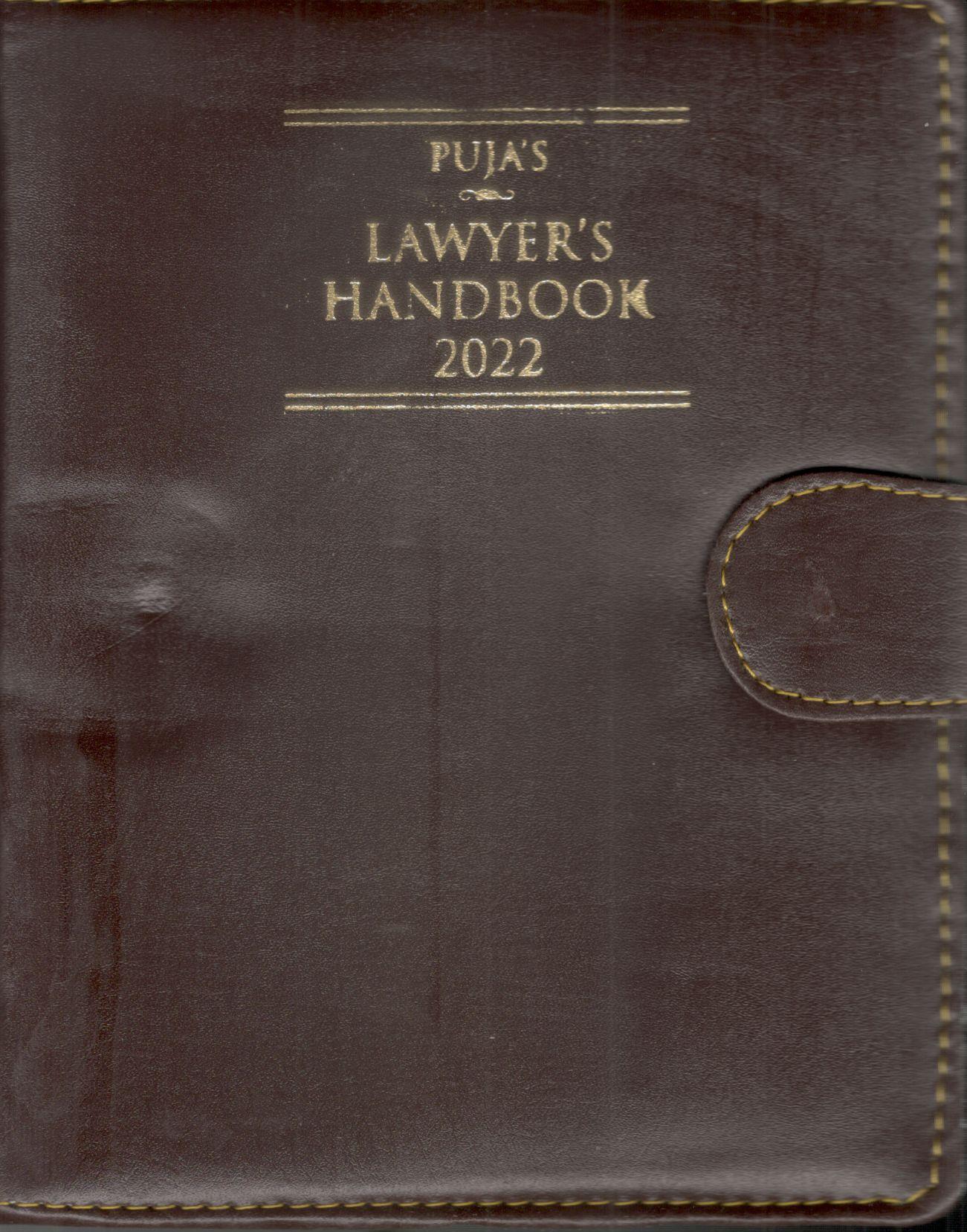 Puja’s Lawyer’s Handbook 2022 - Brown Executive small Size with Button
