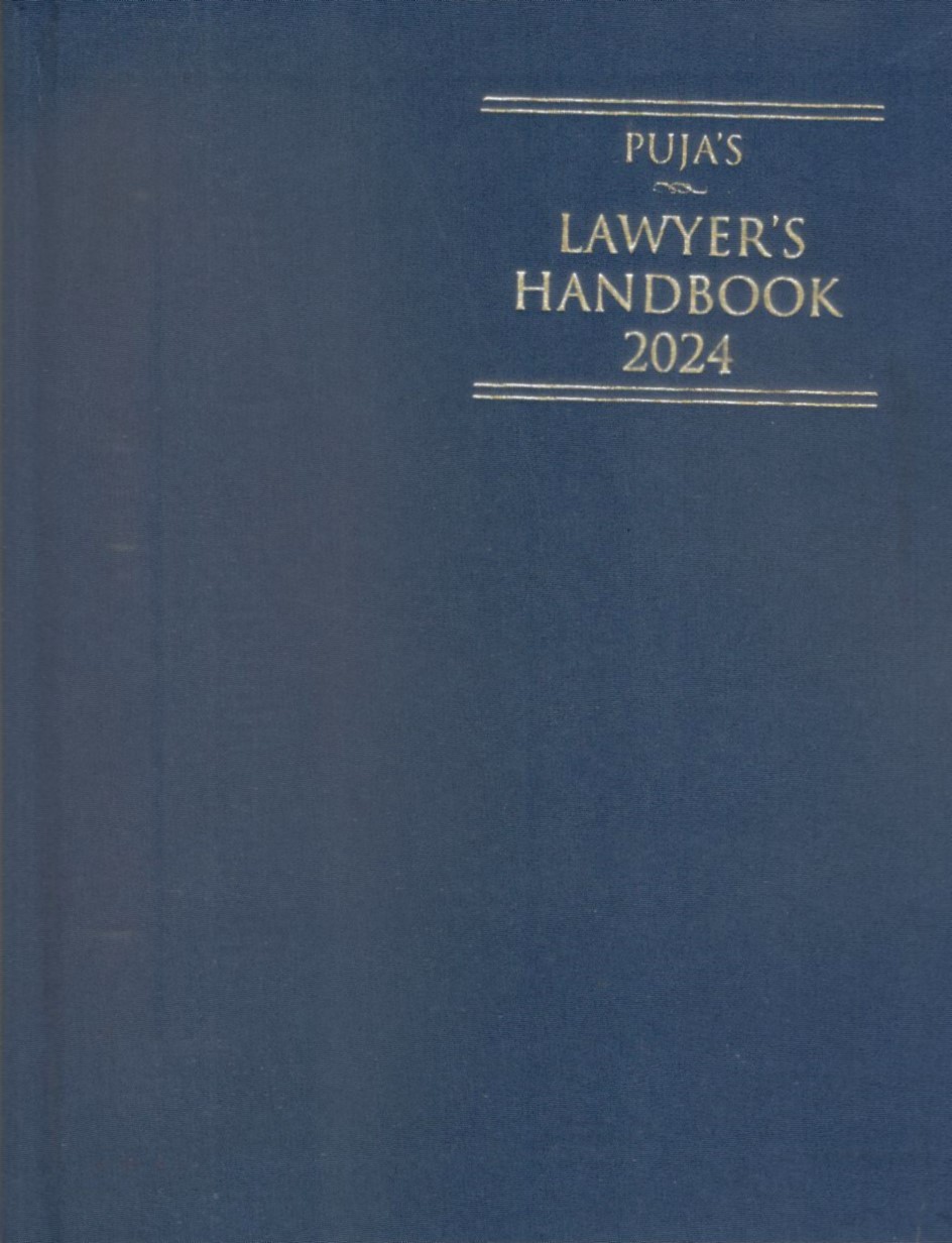 Puja Lawyer Handbook 2024 - Blue Small Size Hardbound