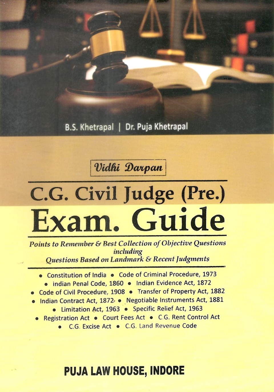 Vidhi Darpan - C.G. Civil Judge (Pre.) Exam. Guide [All Subjects]