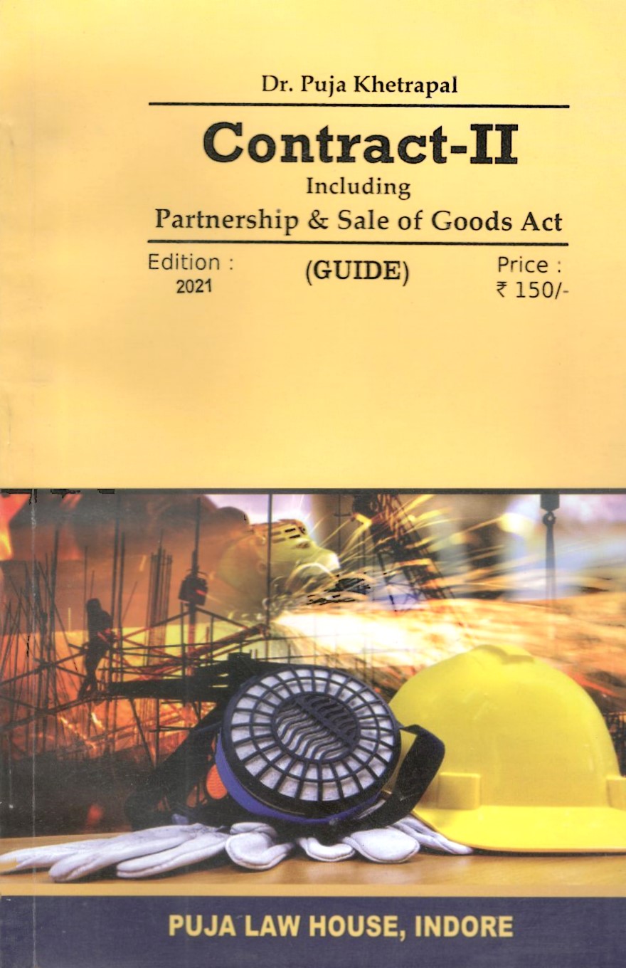  Buy Law Of Contract-II including Partnership & Sales of Goods Act (Guide)