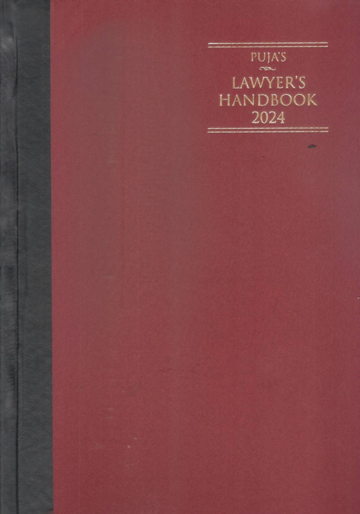  Buy Puja’s Lawyer’s Handbook 2024 - Register Maroon