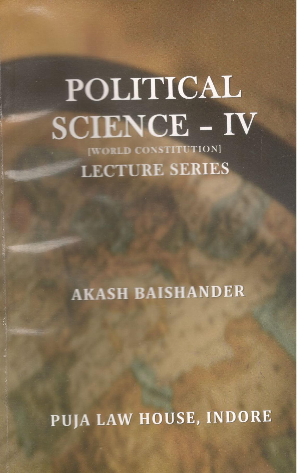  Buy Political Science - IV [World Constitution]