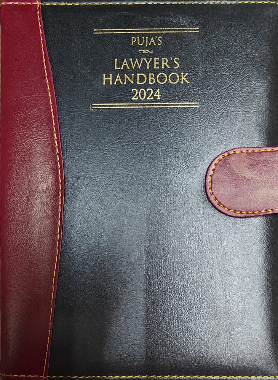 Puja’s Lawyer’s Handbook 2024 - Black Executive Big Size with Button