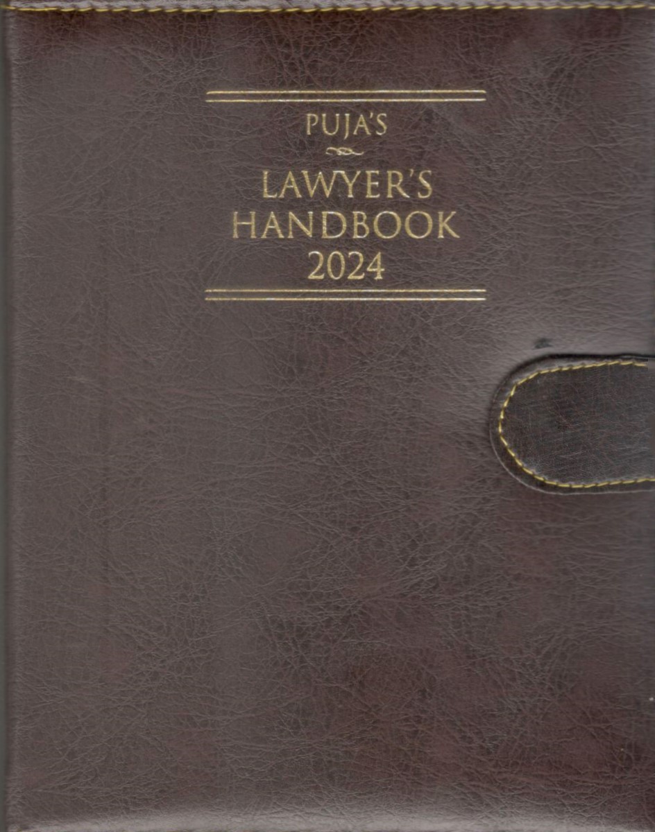  Buy Puja’s Lawyer’s Handbook 2024 - Brown Executive small Size with Button