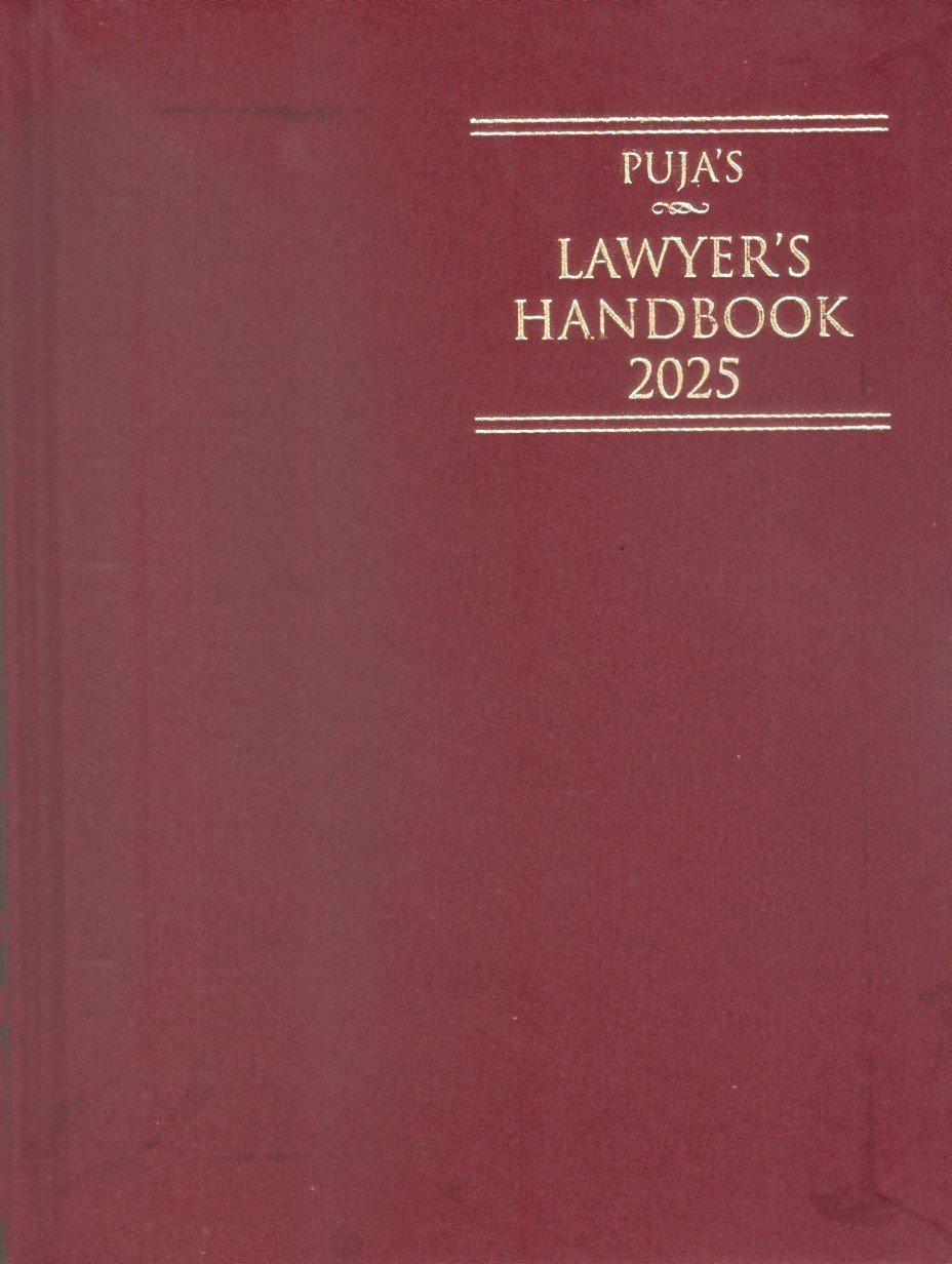 Buy Puja’s Lawyer’s Handbook 2025 - Maroon Big Size Hardbound Book Online Buy Puja’s Lawyer’s Handbook 2025 - Maroon Big Size Hardbound