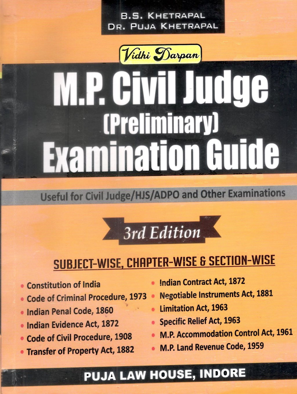 Vidhi Darpan M.P. Civil Judge (Preliminary) Examination Guide