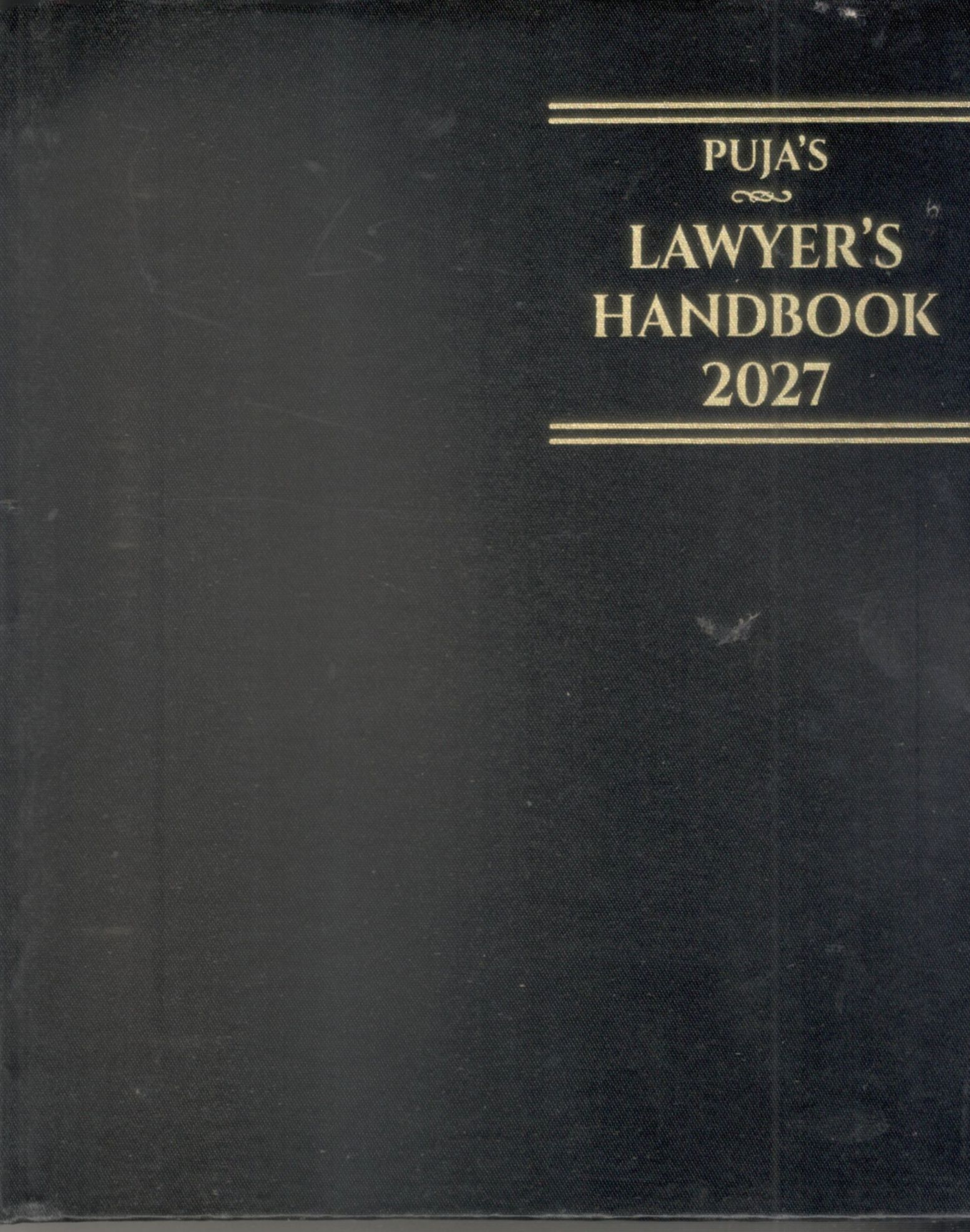 Puja’s Lawyer’s Handbook 2027 - Glossy Black Small Size Hardbound