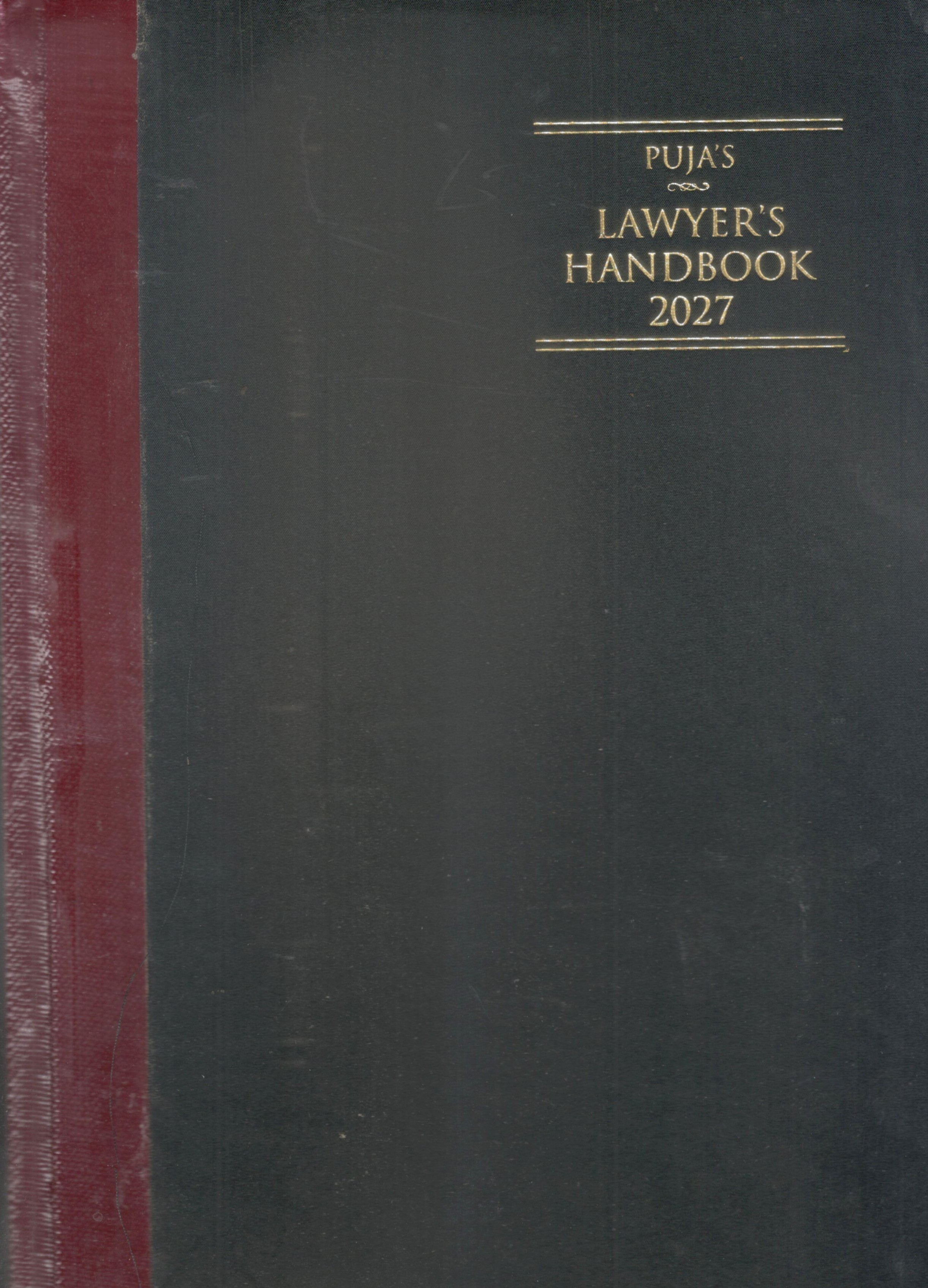 Puja Lawyers Handbook 2027 - Register Black