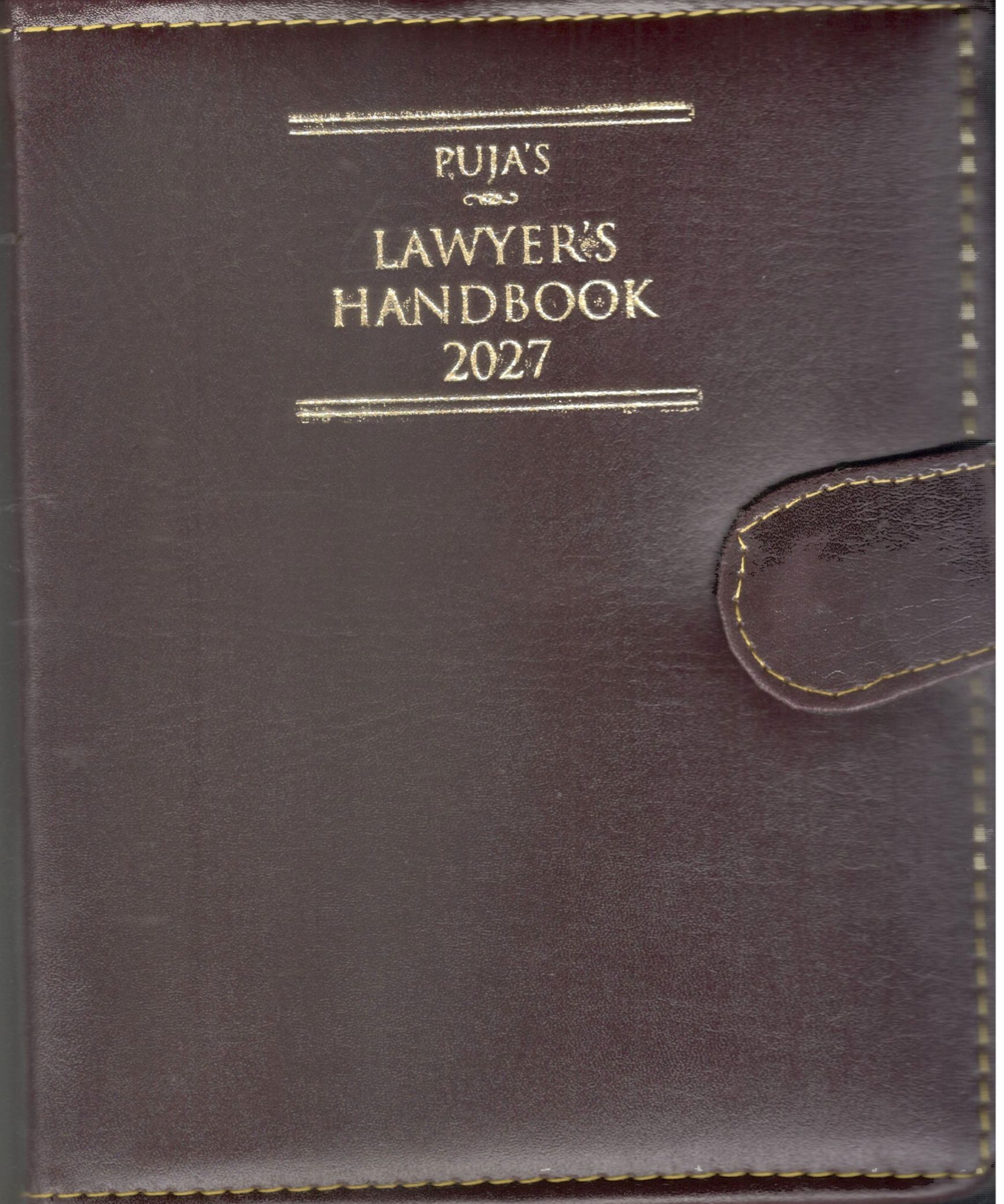 Puja’s Lawyer’s Handbook 2027 - Maroon Executive small Size with Button