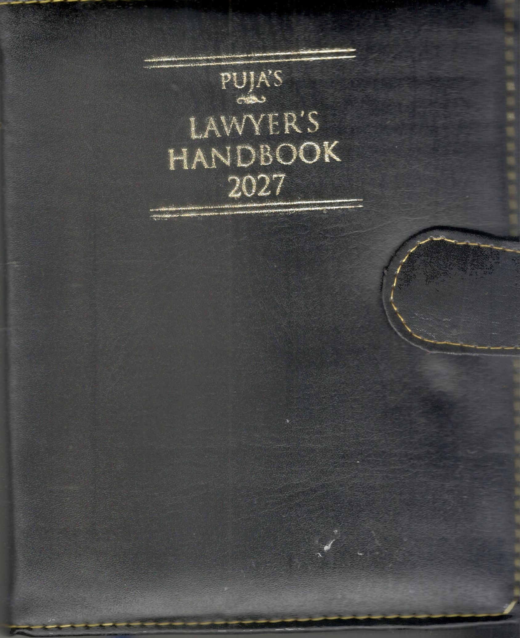 Puja’s Lawyer’s Handbook 2027 - Black Executive small Size with Button