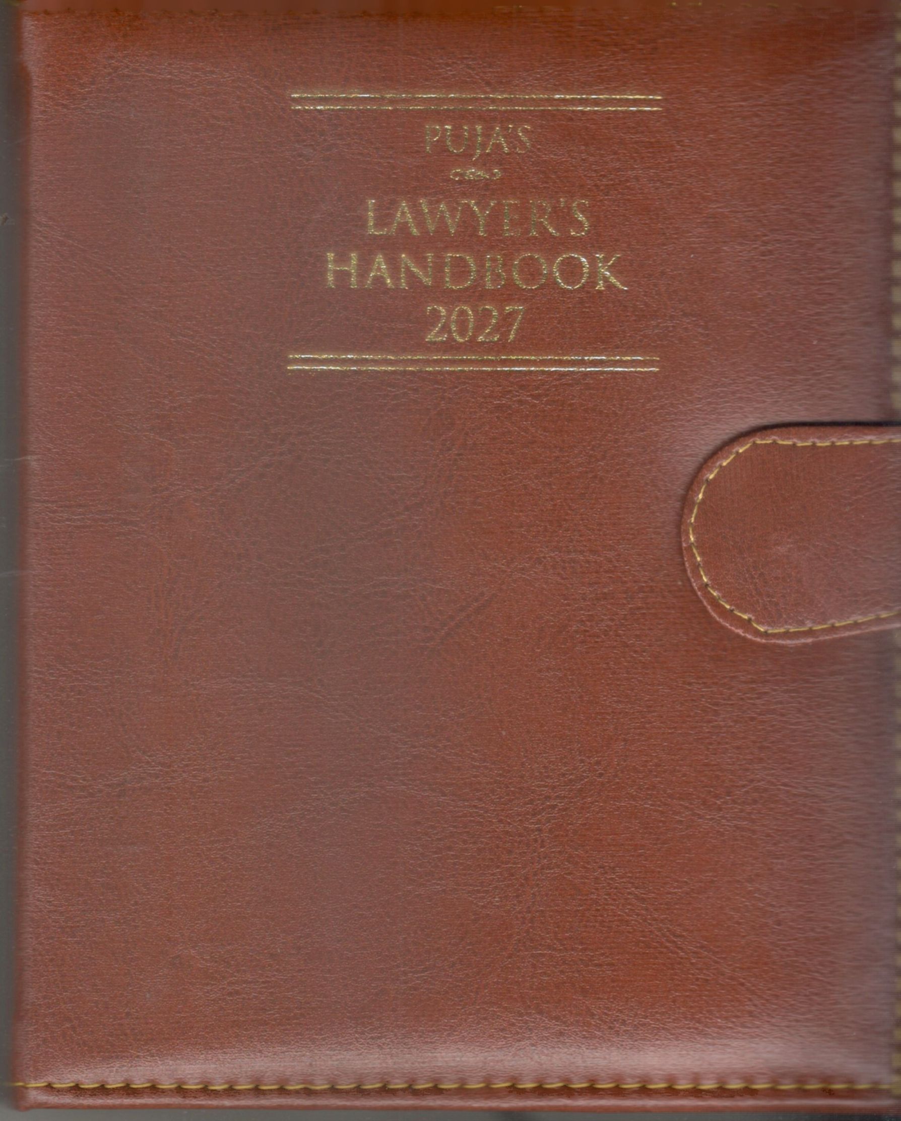 Puja’s Lawyer’s Handbook 2027 - Golden Executive small Size with Button