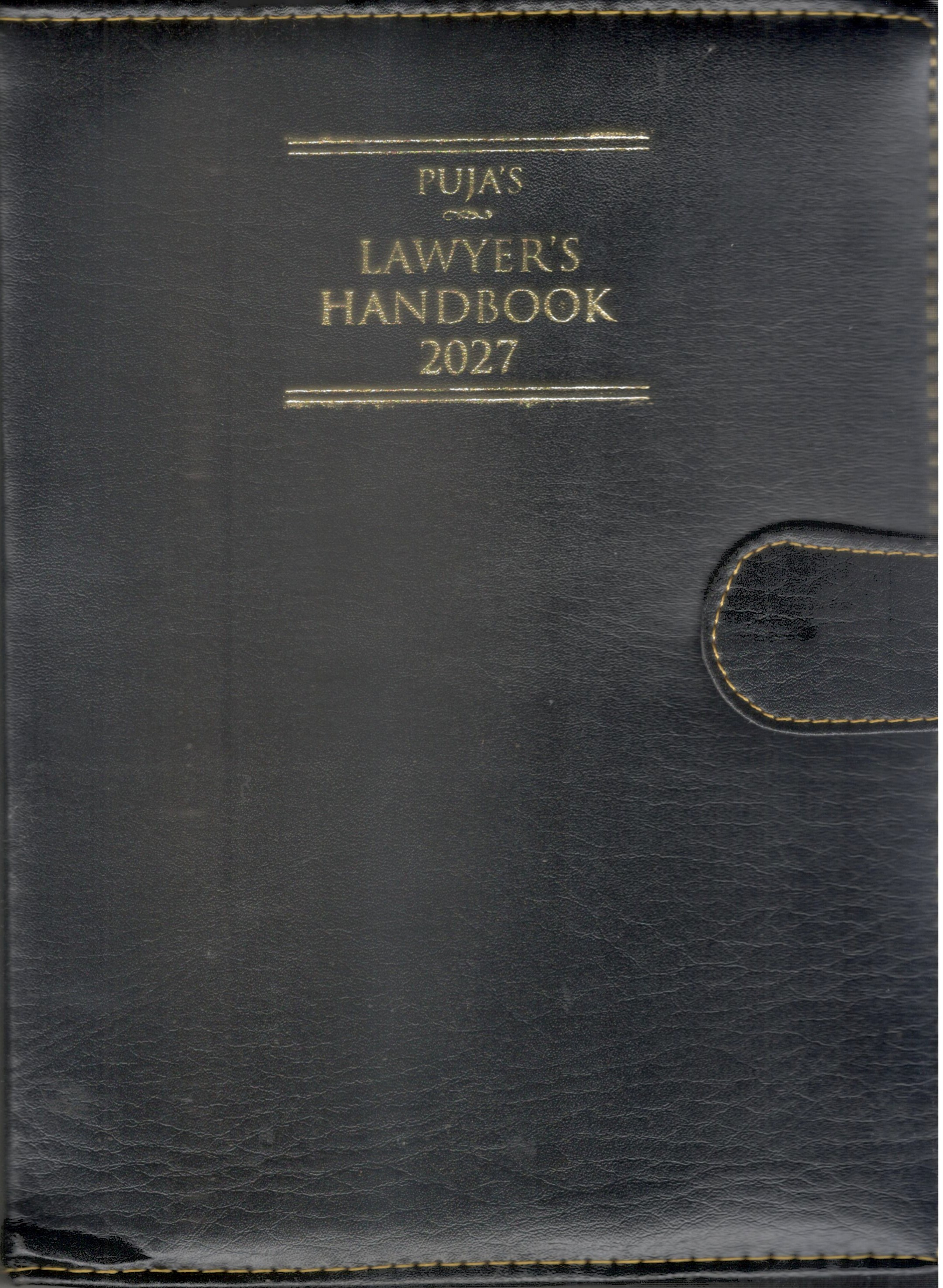 Puja’s Lawyer’s Handbook 2027 - Black Executive Big Size with Button