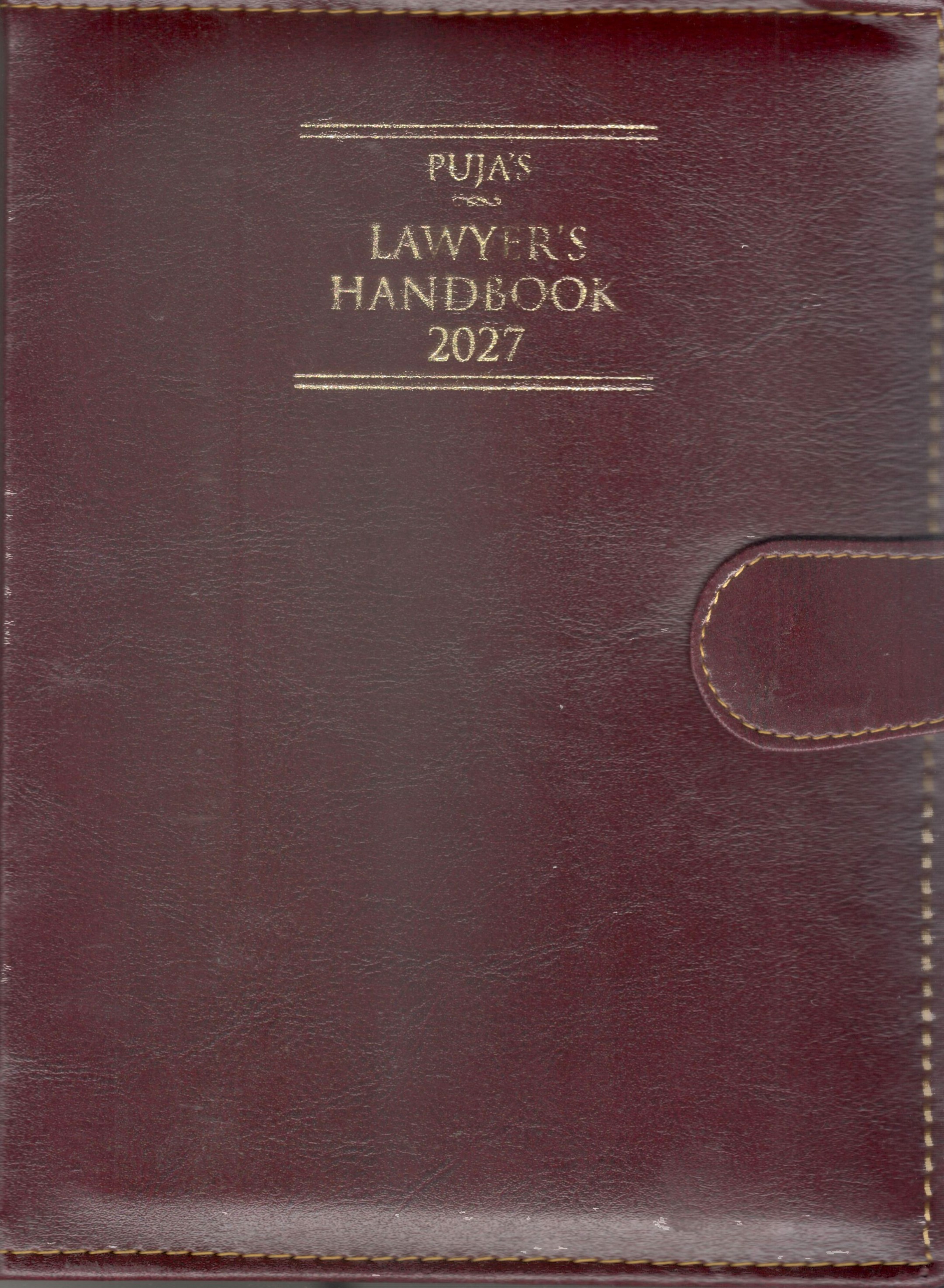 Puja’s Lawyer’s Handbook 2027 - Maroon Executive Big Size with Button