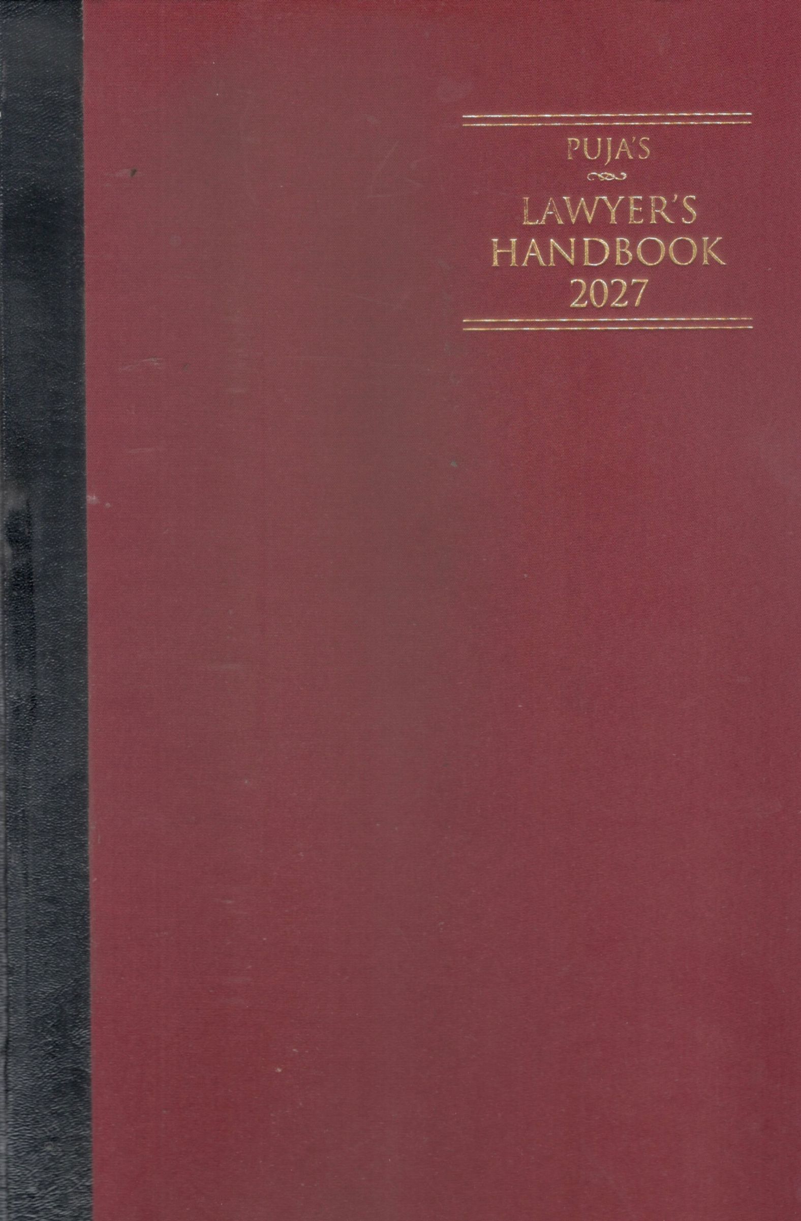 Puja’s Lawyer’s Handbook 2027 - Register Maroon